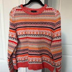 J.Crew women’s FairIsle sweater, XL, never worn.